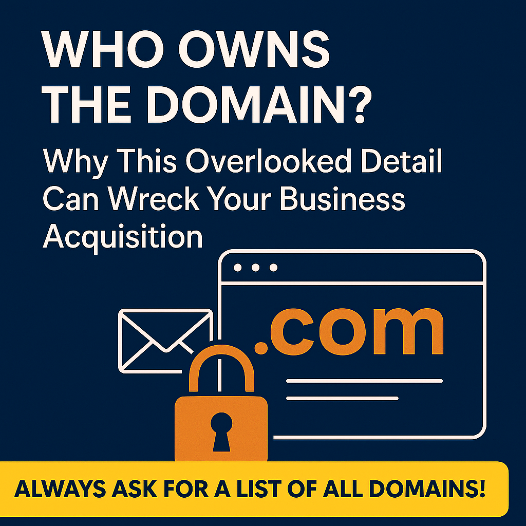 Who Owns the Domain? Why This Overlooked Detail Can Wreck Your Business Acquisition